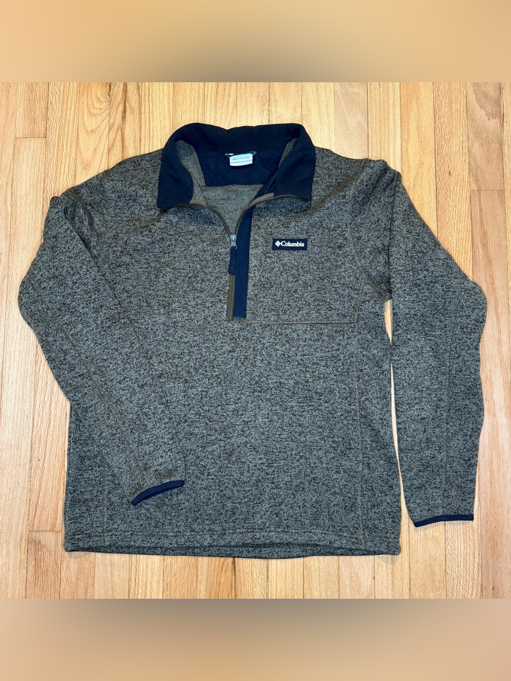 Columbia Men's brown/ tan Quarter-Zip Pullover Jacket